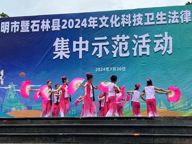 昆明市暨石林县2024年文化科技卫生法律“四下乡”集中示范活动启动(图1)